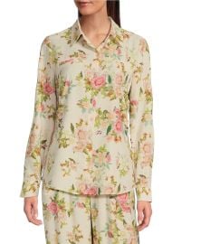Alex Marie Piper Twill Floral Print Point Collar Long Sleeve Button Front Coordinating Top Dillardx27s at Dillards