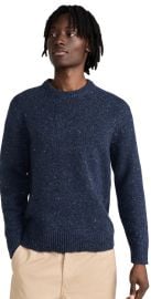 Alex Mill Donegal Crew Neck Sweater Navy L at Shopbop