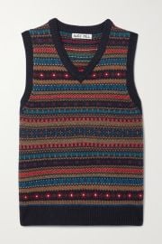 Alex Mill Fair Isle Merino Wool Vest at The Outnet