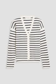 Alex Mill Striped ribbed cashmere cardigan at The Outnet