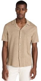 Alex Mill Sweater Bowling Shirt Dark Sand XS at Shopbop