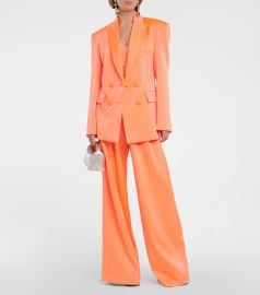 Alex Perry - Wells crpe satin blazer at Mytheresa