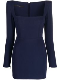 Alex Perry Aaron square-neck Fitted Minidress - at Farfetch