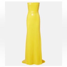 Alex Perry Dresses Alex Perry Strapless Yellow Sequin Dress Poshmark at Poshmark