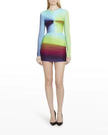 Alex Perry Halton Twisted Ombre Mini Dress at Neiman Marcus