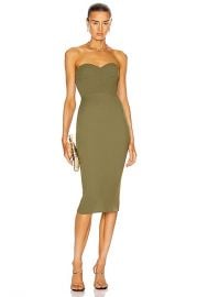 Alex Perry Kye Dress in Khaki  FWRD at Forward