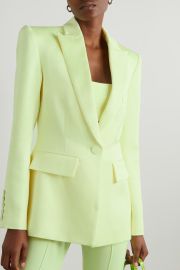 Alex Perry Manon Satin Crepe Blazer at Net a Porter