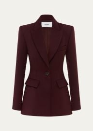 Alex Perry One Button Fitted Wool Suiting Blazer at Bergdorf Goodman