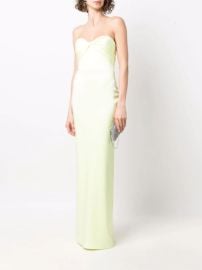 Alex Perry Peyton Satin Twist Crepe Gown at Net a Porter