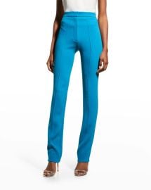 Alex Perry Reed Pintuck Straight Leg Pants at Neiman Marcus