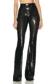 Alex Perry Sequin Flare Trouser in Black FWRD at FWRD