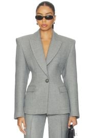 Alex Perry Single Breasted Contour Blazer In Grey at Revolve
