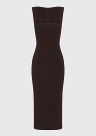 Alex Perry Steel Crepe Midi Dress - at Bergdorf Goodman