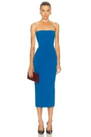 Alex Perry Strapless Dress in Ocean Blue FWRD at FWRD
