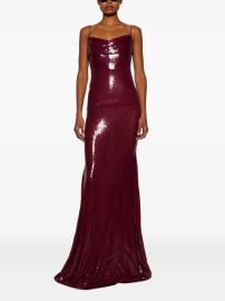 Alex Perry sequin-embellished Dress Red at Farfetch