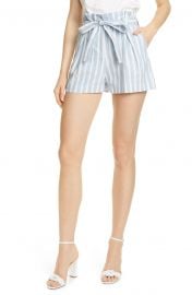 Alex Stripe Paperbag Shorts at Nordstrom