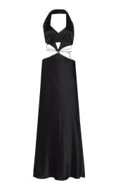 Alexa Cutout Crystal-Embellished Satin Maxi Dress By Michael Lo Sordo at Moda Operandi