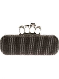 Alexander McQueen   39 Knucklebox  39  Studded Clutch at Farfetch