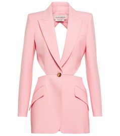 Alexander McQueen - Cutout wool blazer at Mytheresa