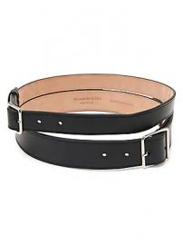 Alexander McQueen - Double Leather Belt at Saks Fifth Avenue