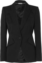 Alexander McQueen - Grain de poudre wool blazer at Net A Porter