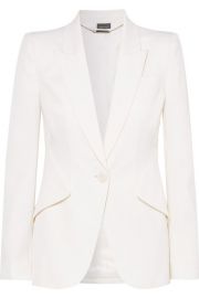 Alexander McQueen - Grain de poudre wool blazer at Net A Porter