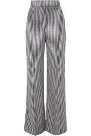 Alexander McQueen - Houndstooth wool wide-leg pants at Net A Porter