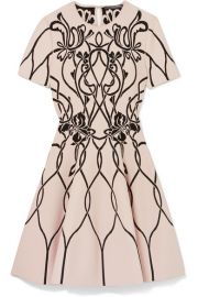 Alexander McQueen   Jacquard-knit mini dress at Net A Porter