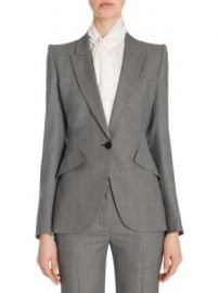 Alexander McQueen - Peak Lapel Wool Jacket at Saks Fifth Avenue