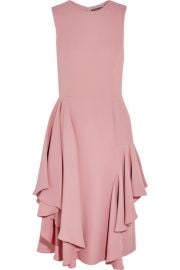 Alexander McQueen   Ruffled silk-crepe dress at Net A Porter