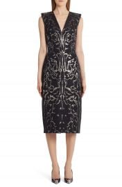 Alexander McQueen   Sleeveless Jacquard Midi Sheath Dress   Nordstrom Rack at Nordstrom Rack