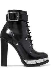 Alexander McQueen - Studded leather ankle boots at Net A Porter