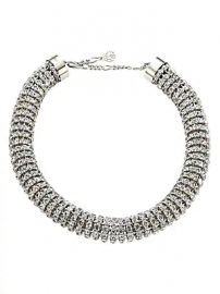 Alexander McQueen - Swarovski Crystal Tubular Choker Necklace at Saks Fifth Avenue