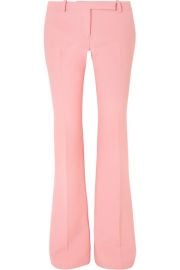 Alexander McQueen - Wool-blend crepe bootcut pants at Net A Porter