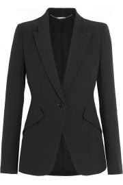 Alexander McQueen  Crepe blazer at Net A Porter