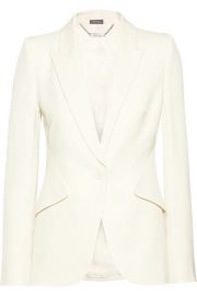 Alexander McQueen  Grain de poudre wool blazer at Net A Porter