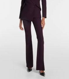 Alexander McQueen Asymmetric Cr pe Blazer and Trousers at Mytheresa