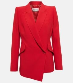 Alexander McQueen Asymmetric Single Breasted Blazer at Mytheresa