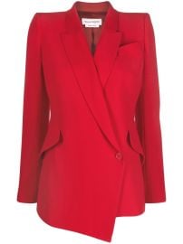 Alexander McQueen Asymmetric single-breasted Blazer - at Farfetch