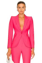 Alexander McQueen Blazer Jacket in Neon Pink  FWRD at Forward