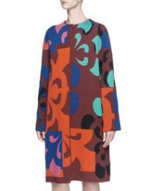 Alexander McQueen Broken Flower Long Coat at Neiman Marcus