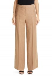 Alexander McQueen Camel Hair Wide Leg Pants   Nordstrom at Nordstrom