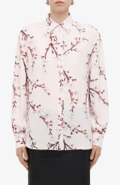 Alexander McQueen Cherry Blossom Silk Shirt at Nordstrom