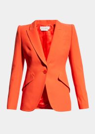 Alexander McQueen Classic Single-Breasted Suiting Blazer - at Bergdorf Goodman