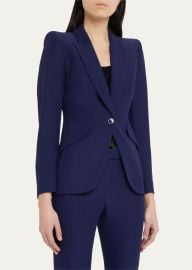 Alexander McQueen Classic Single-Breasted Suiting Blazer - at Bergdorf Goodman