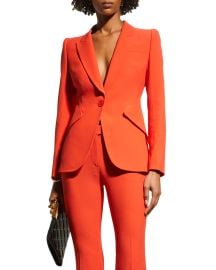 Alexander McQueen Classic Single-Breasted Suiting Blazer at Neiman Marcus