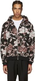 Alexander McQueen Clean Floral Hoodie at SSENSE