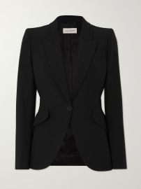 Alexander McQueen Crepe Blazer at Net a Porter