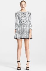 Alexander McQueen Crochet Lace Full Skirt Dress at Nordstrom