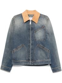 Alexander McQueen Denim Jacket Blue at Farfetch